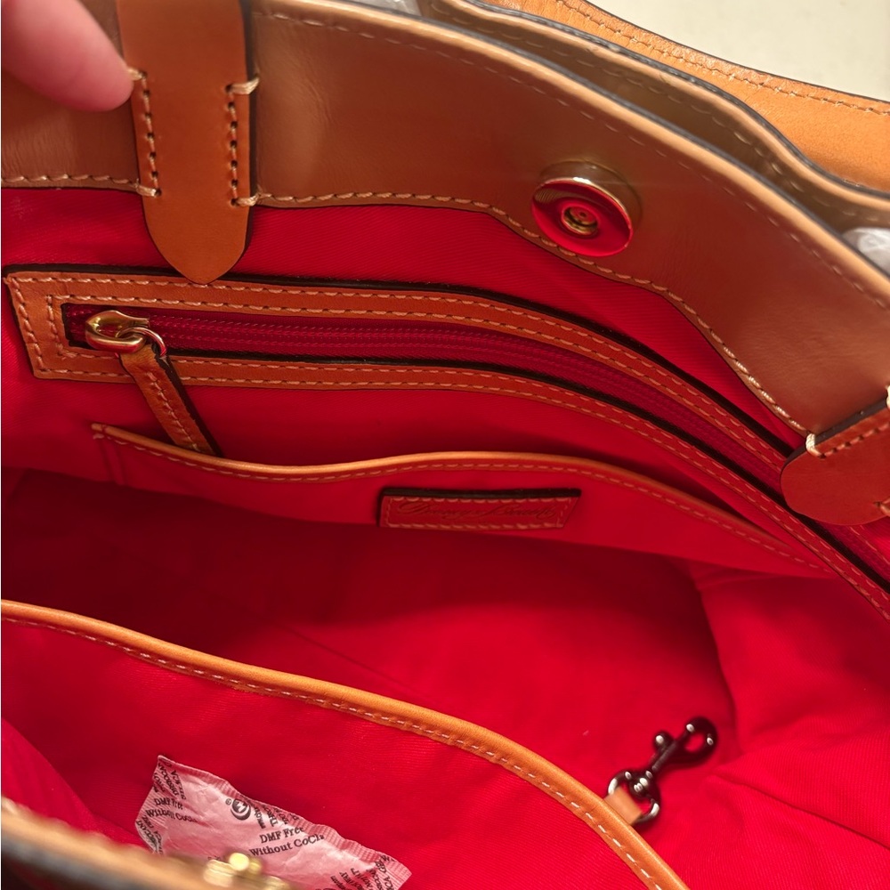 Dooney & Bourke Smooth Leather Satchel - Picture 9 of 11